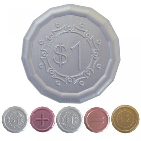 Monedas sopladas.